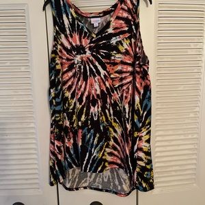 Lularoe multi print top Xl